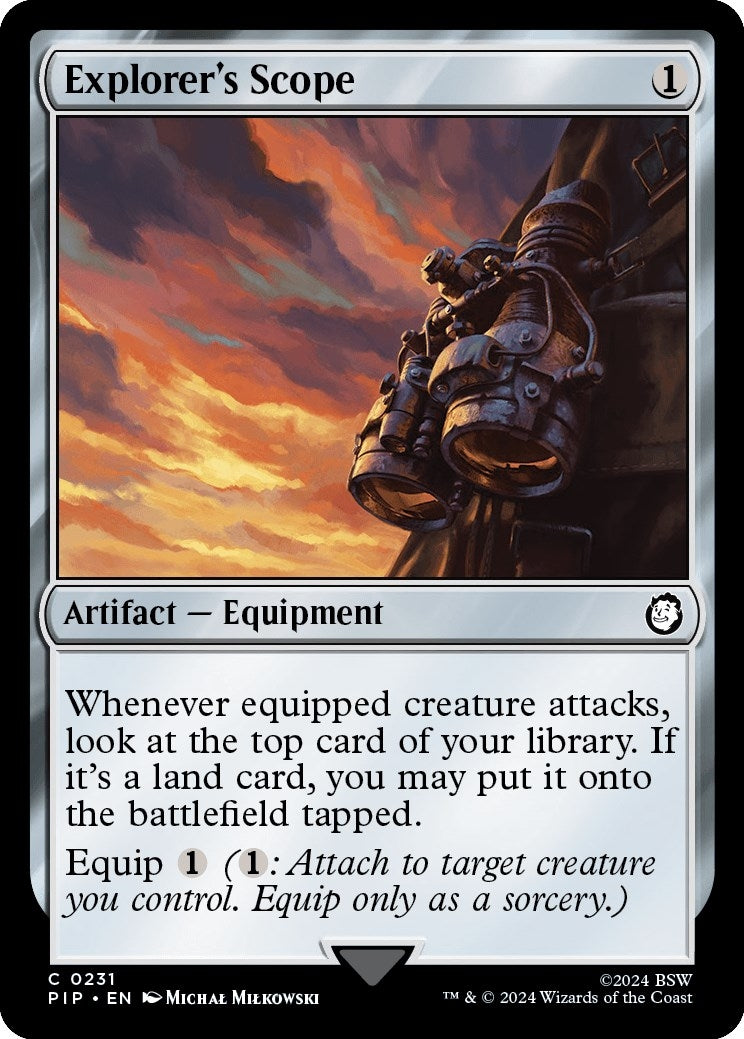 Image for Explorer's Scope (231) (Universes Beyond: Fallout) - Magic: The Gathering