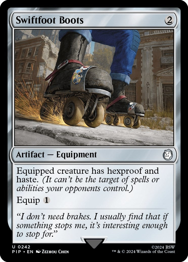 Image for Swiftfoot Boots (242) (Universes Beyond: Fallout) - Magic: The Gathering