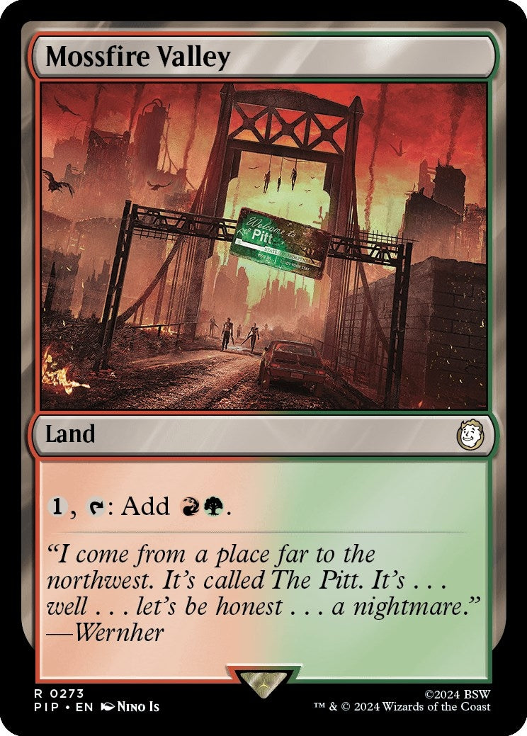 Image for Mossfire Valley (273) (Universes Beyond: Fallout) - Magic: The Gathering