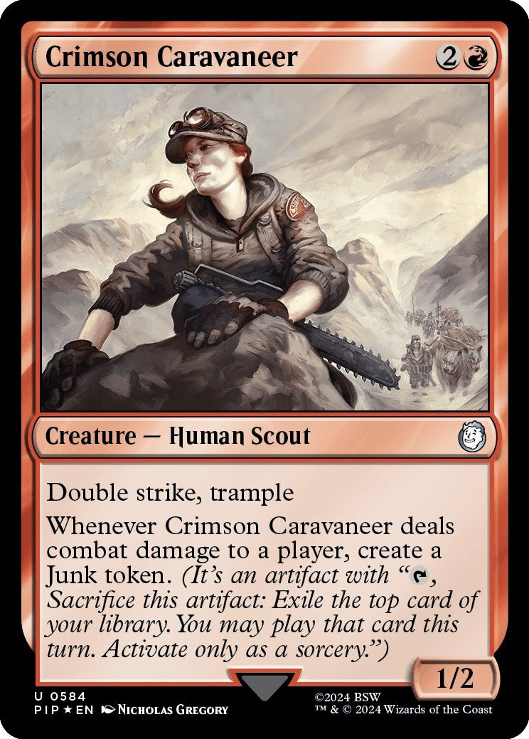Crimson Caravaneer (Surge Foil) (584) (Universes Beyond: Fallout)