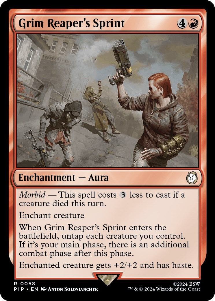 Image for Grim Reaper's Sprint (58) (Universes Beyond: Fallout) - Magic: The Gathering
