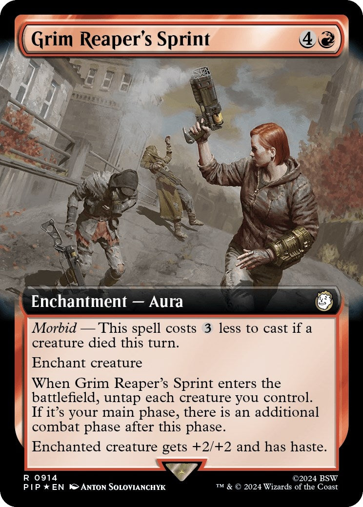 Grim Reaper's Sprint (Extended Art) (Surge Foil) (914) (Universes Beyond: Fallout)