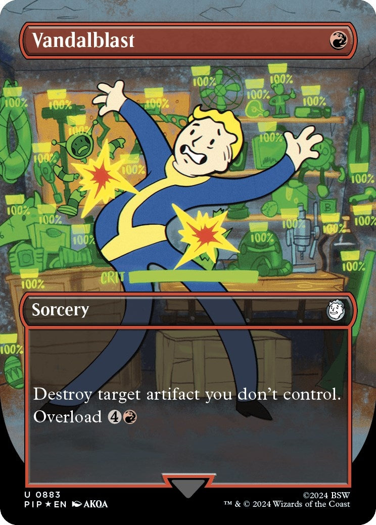 Image for Vandalblast (Borderless) (Surge Foil) (883) - Magic: The Gathering