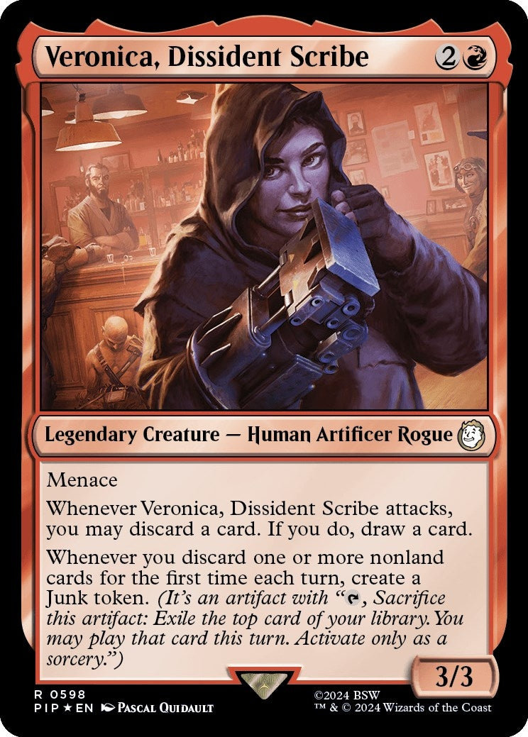 Image for Veronica, Dissident Scribe (Surge Foil) (598) - Magic: The Gathering