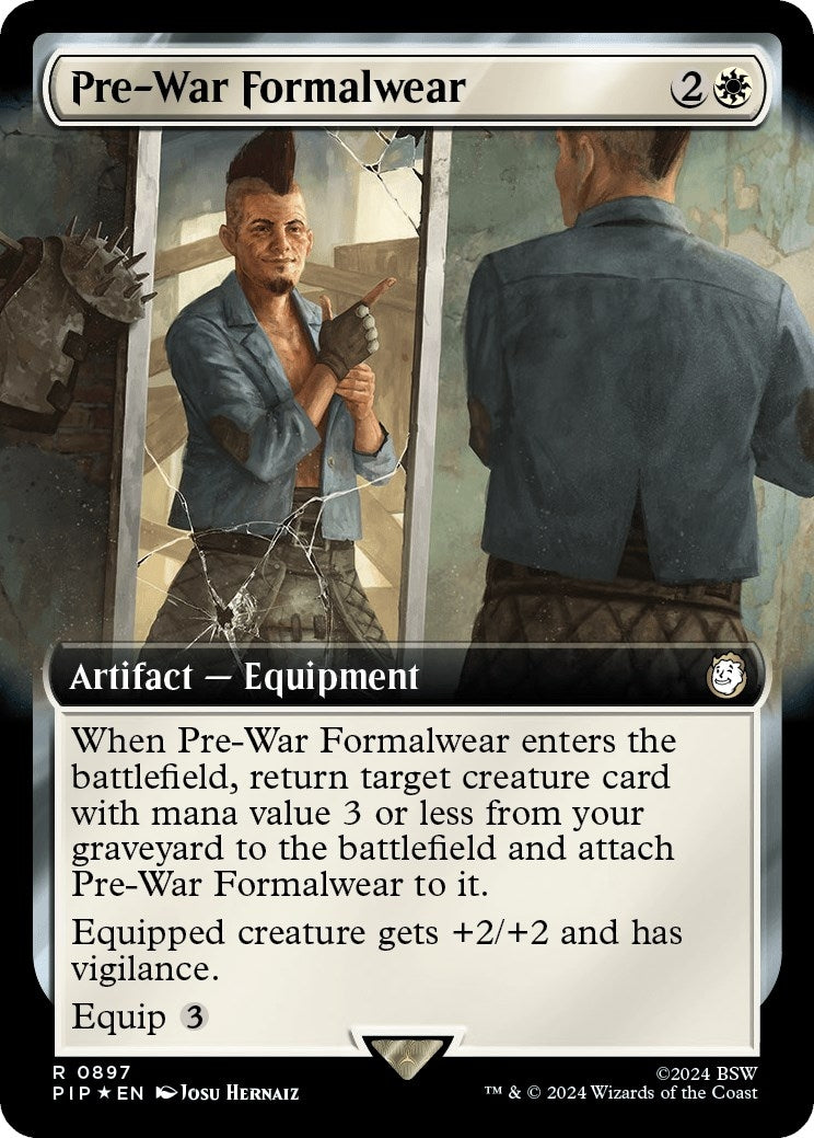 Pre-War Formalwear (Extended Art) (Surge Foil) (897) (Universes Beyond: Fallout)