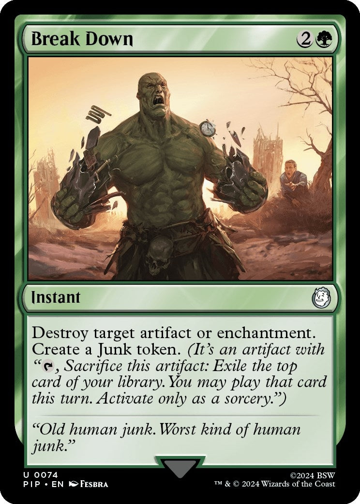 Image for Break Down (74) (Universes Beyond: Fallout) - Magic: The Gathering