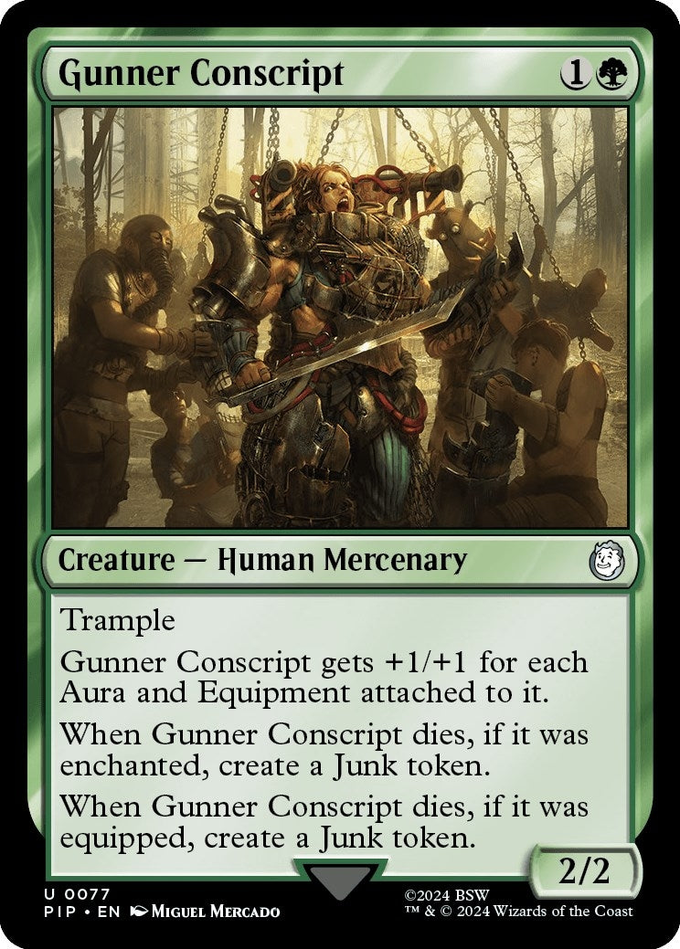 Gunner Conscript (77) (Universes Beyond: Fallout) (PIP)