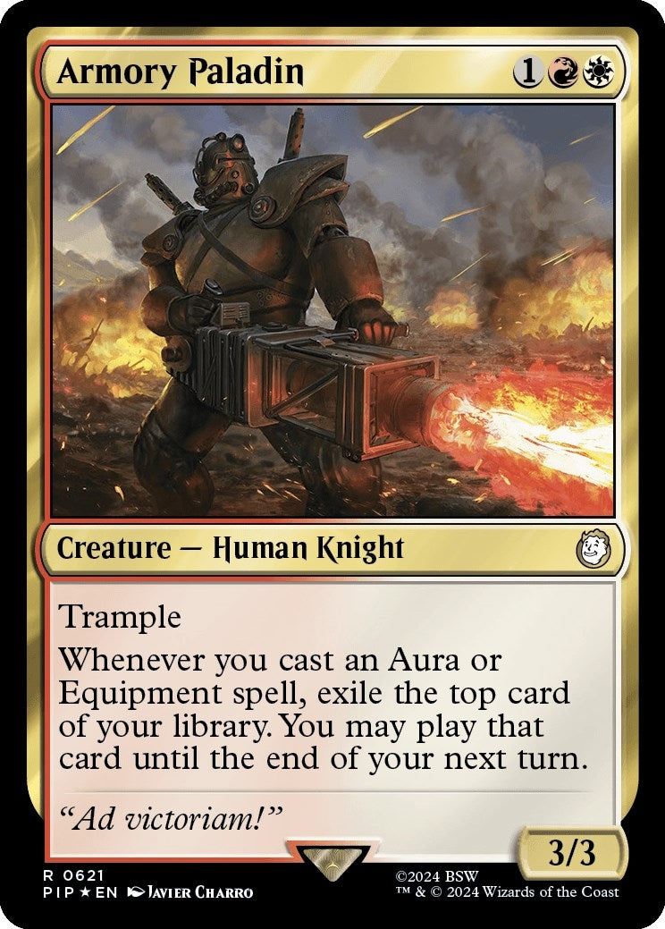 Armory Paladin (Surge Foil) (621) (Universes Beyond: Fallout)