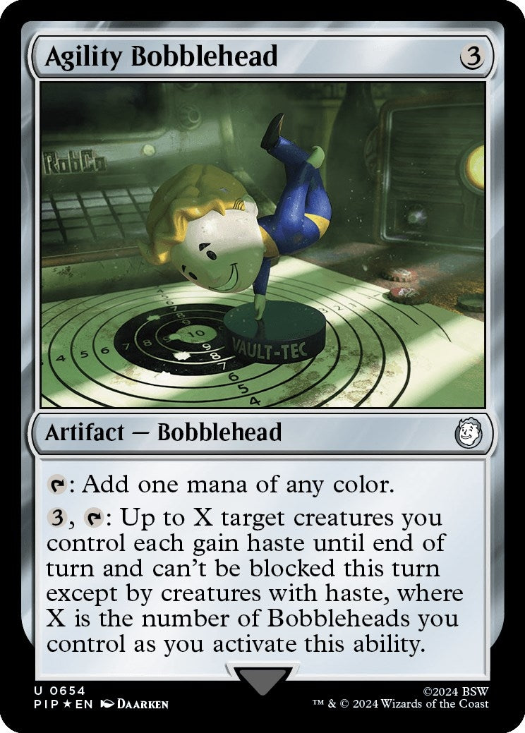 Agility Bobblehead (Surge Foil) (654) (Universes Beyond: Fallout)