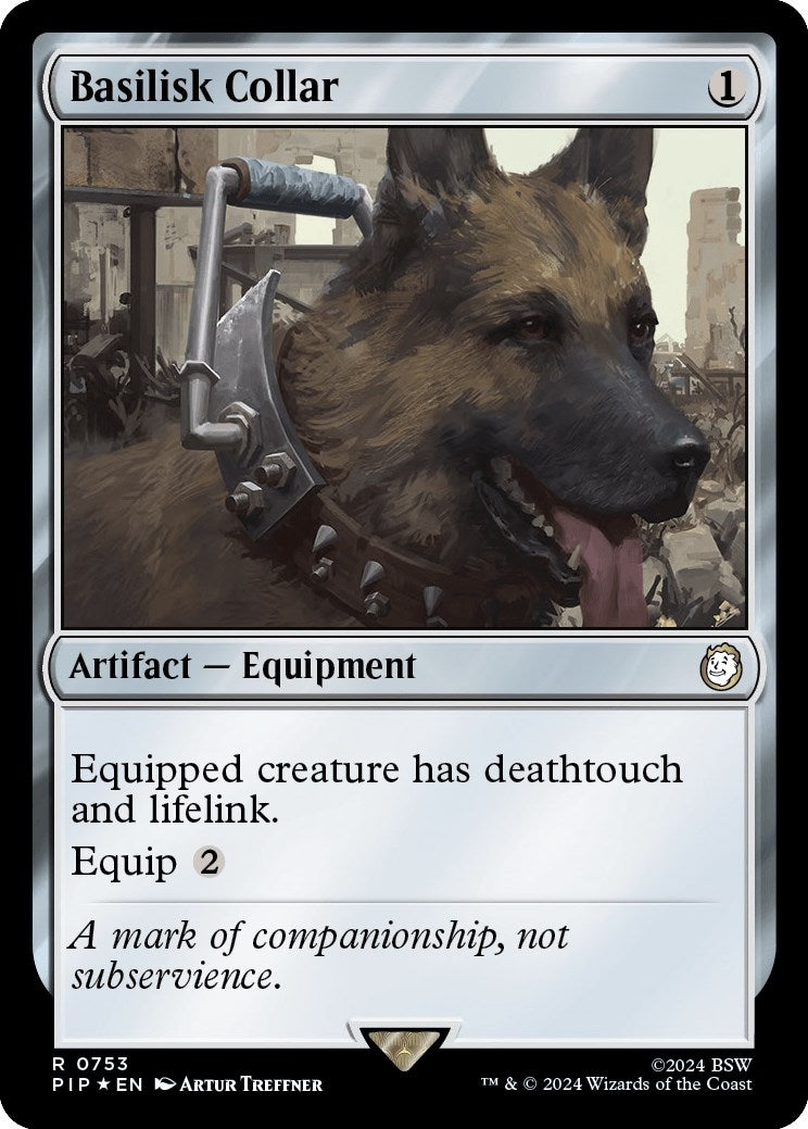 Basilisk Collar (Surge Foil) (753) (Universes Beyond: Fallout)