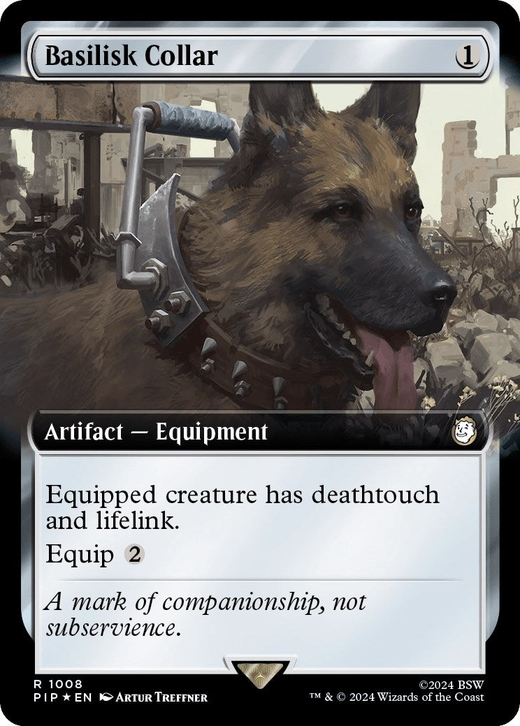 Basilisk Collar (Extended Art) (Surge Foil) (1008) (Universes Beyond: Fallout)