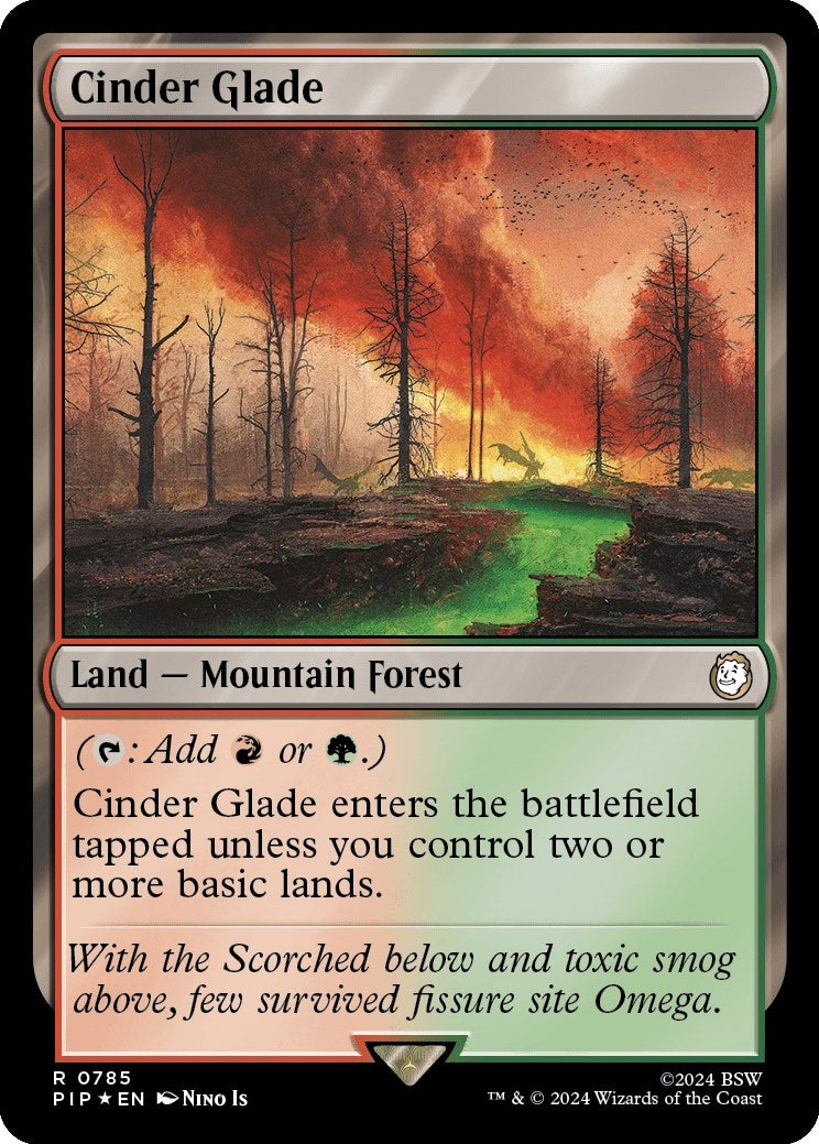 Cinder Glade (Surge Foil) (785) (Universes Beyond: Fallout)
