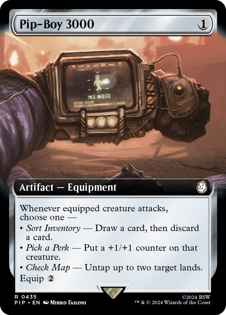 Image for Pip-Boy 3000 (Extended Art) (435) (Universes Beyond: Fallout) - Magic: The Gathering