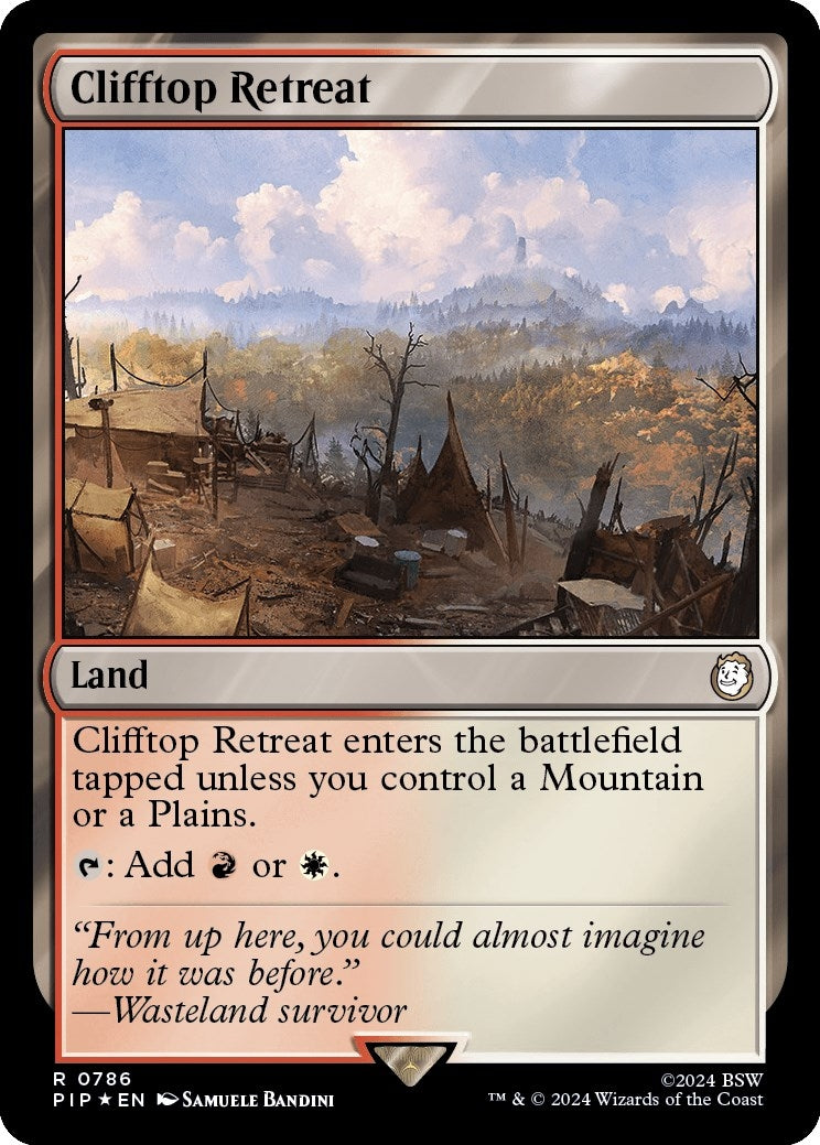 Clifftop Retreat (Surge Foil) (786) (Universes Beyond: Fallout)