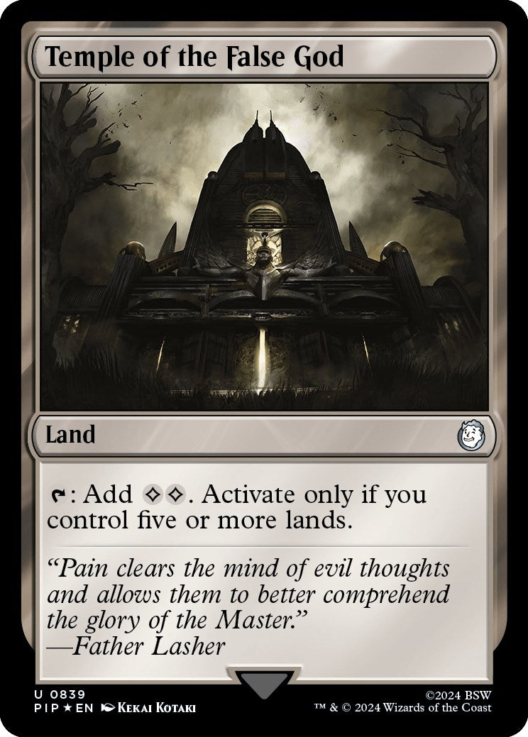 Temple of the False God (Surge Foil) (839) (Universes Beyond: Fallout)