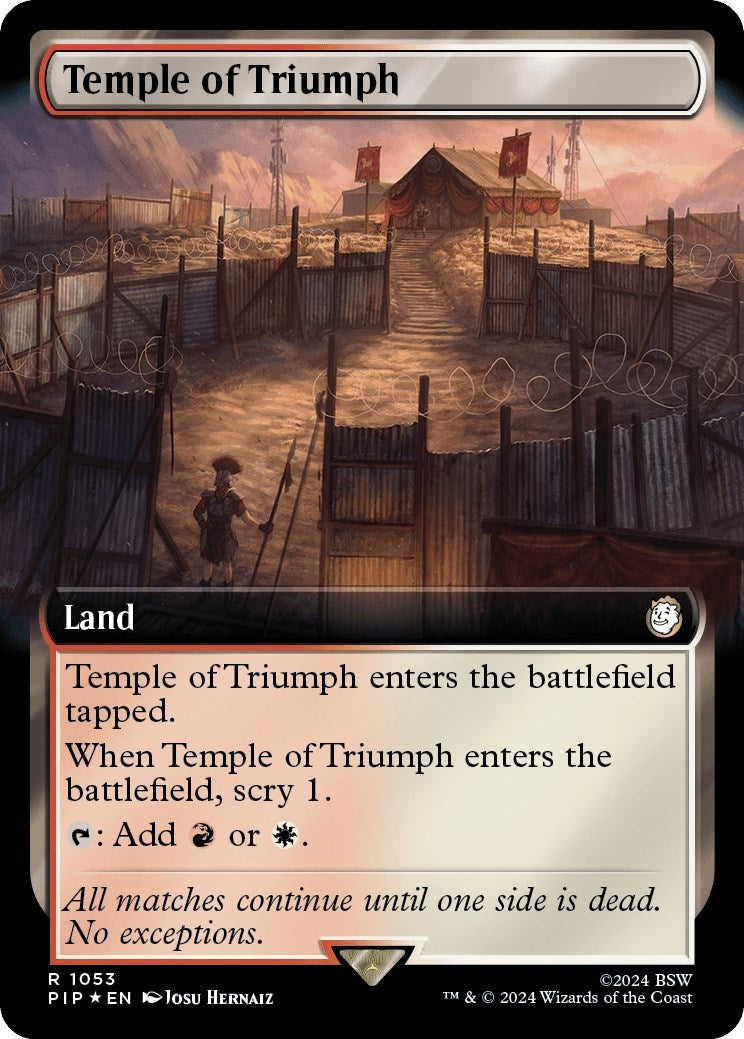 Temple of Triumph (Extended Art) (Surge Foil) (1053) (Universes Beyond: Fallout)
