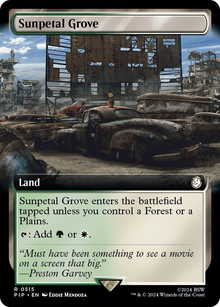 Sunpetal Grove (Extended Art) (515) (Universes Beyond: Fallout)