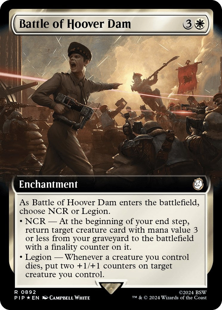 Battle of Hoover Dam (Extended Art) (Surge Foil) (892) (Universes Beyond: Fallout)