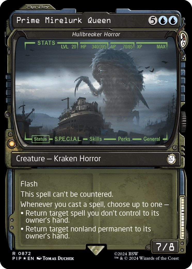 Prime Mirelurk Queen - Hullbreaker Horror (Showcase) (Surge Foil) (872) (Universes Beyond: Fallout)