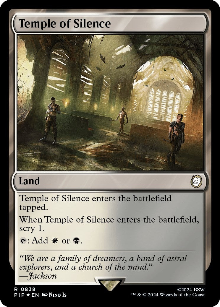 Temple of Silence (Surge Foil) (838) (Universes Beyond: Fallout)