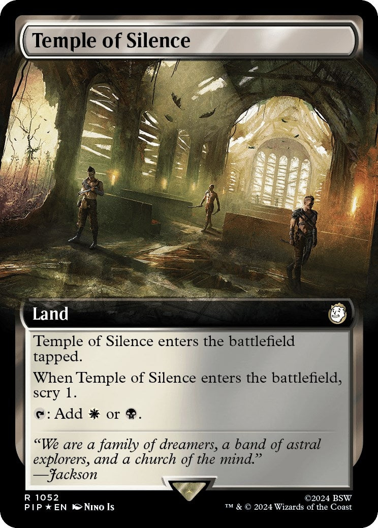 Temple of Silence (Extended Art) (Surge Foil) (1052) (Universes Beyond: Fallout)