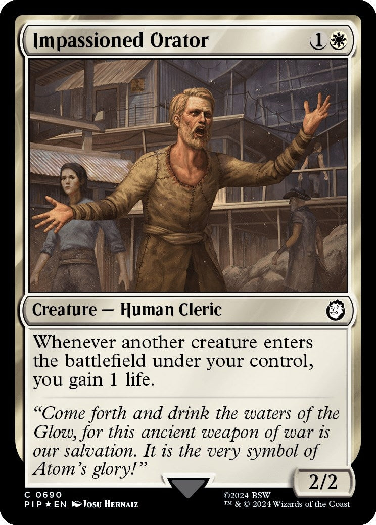 Impassioned Orator (Surge Foil) (690) (Universes Beyond: Fallout)