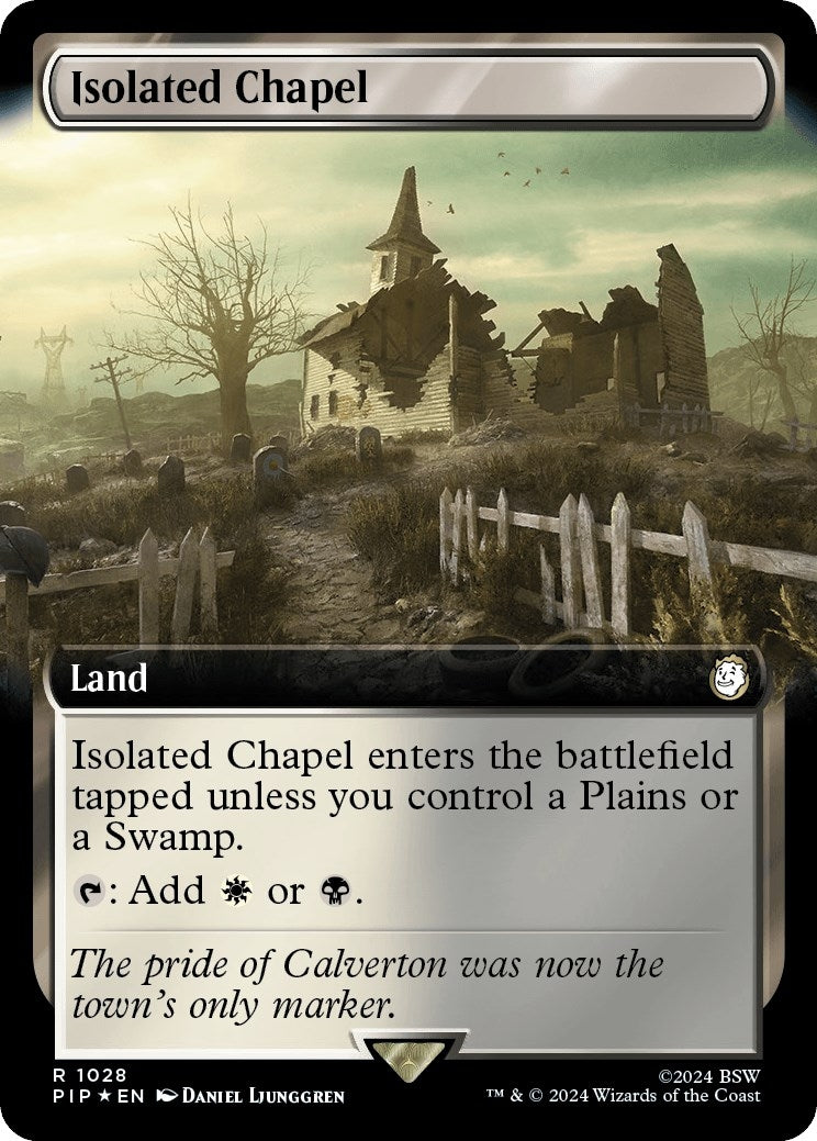 Isolated Chapel (Extended Art) (Surge Foil) (1028) (Universes Beyond: Fallout)