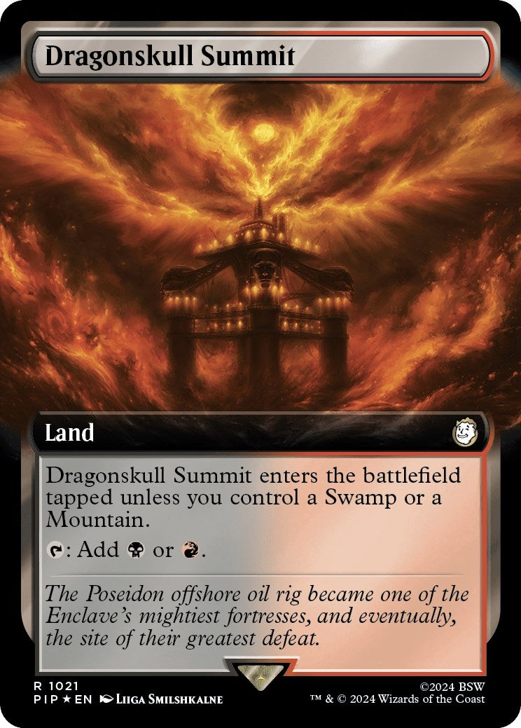 Dragonskull Summit (Extended Art) (Surge Foil) (1021) (Universes Beyond: Fallout)