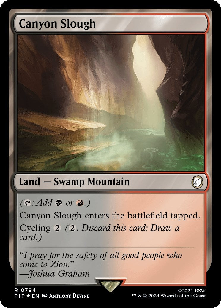 Canyon Slough (Surge Foil) (784) (Universes Beyond: Fallout)