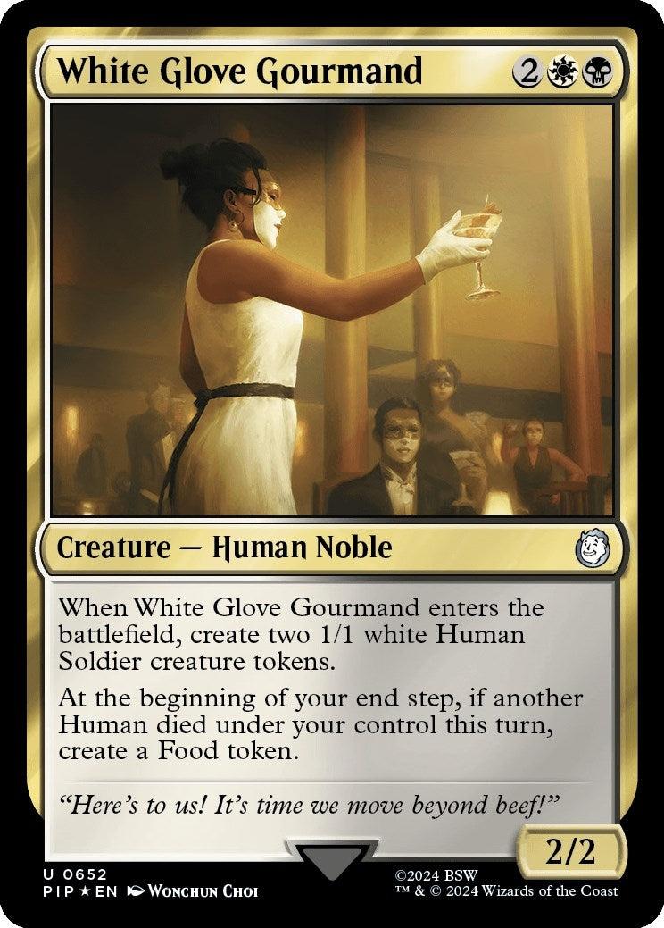 Image for White Glove Gourmand (Surge Foil) (652) - Magic: The Gathering