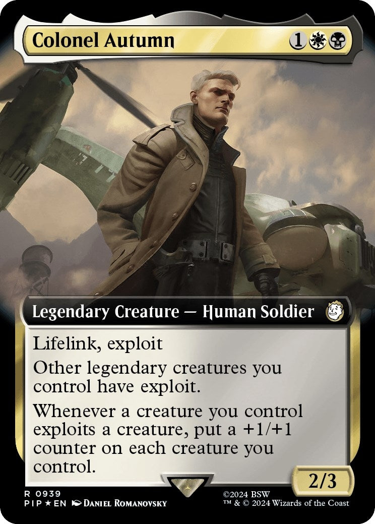 Colonel Autumn (Extended Art) (Surge Foil) (939) (Universes Beyond: Fallout)