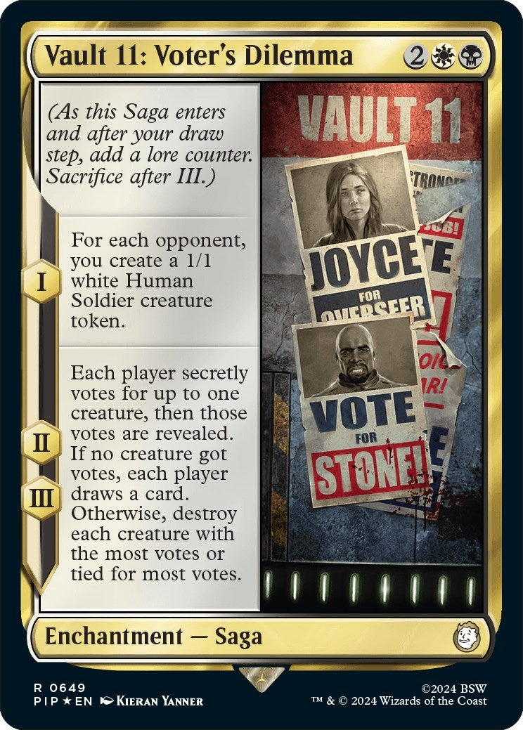 Vault 11: Voter's Dilemma (Surge Foil) (649) (Universes Beyond: Fallout)