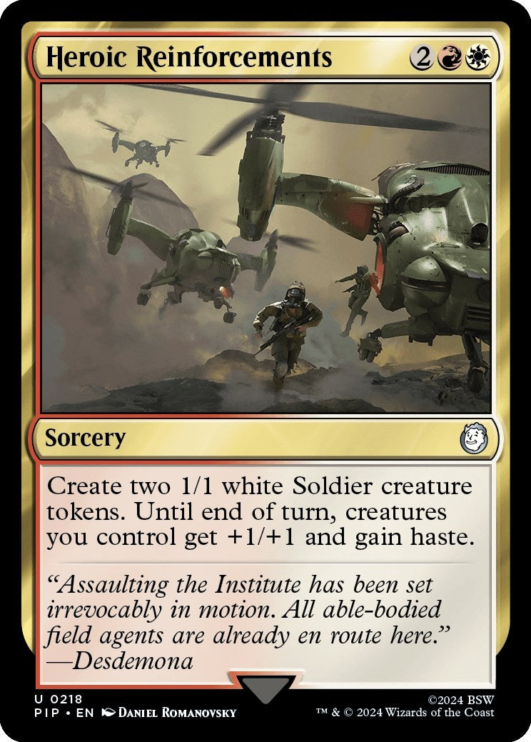 Heroic Reinforcements (218) (Universes Beyond: Fallout)