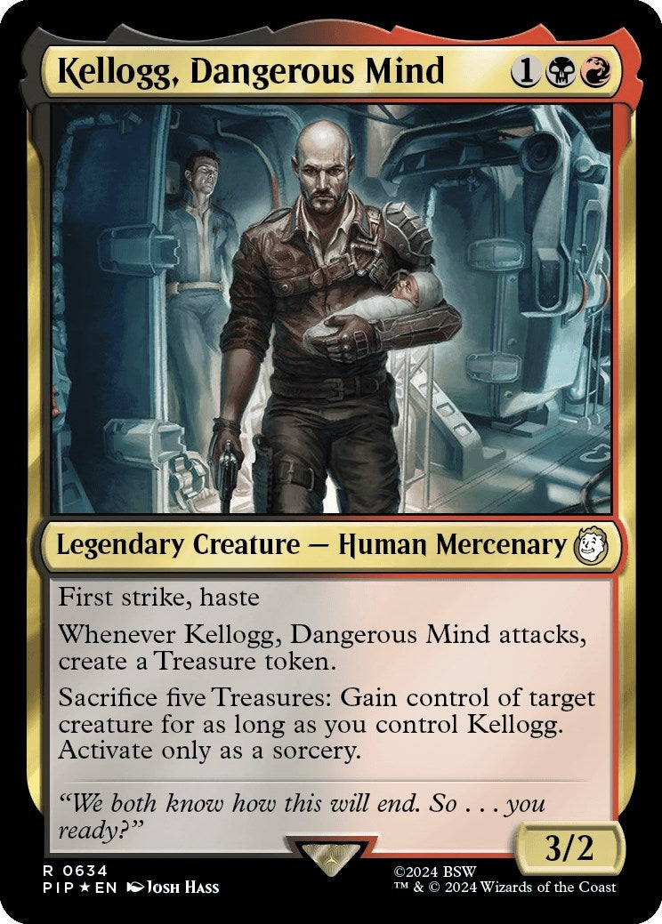 Kellogg, Dangerous Mind (Surge Foil) (634) (Universes Beyond: Fallout)