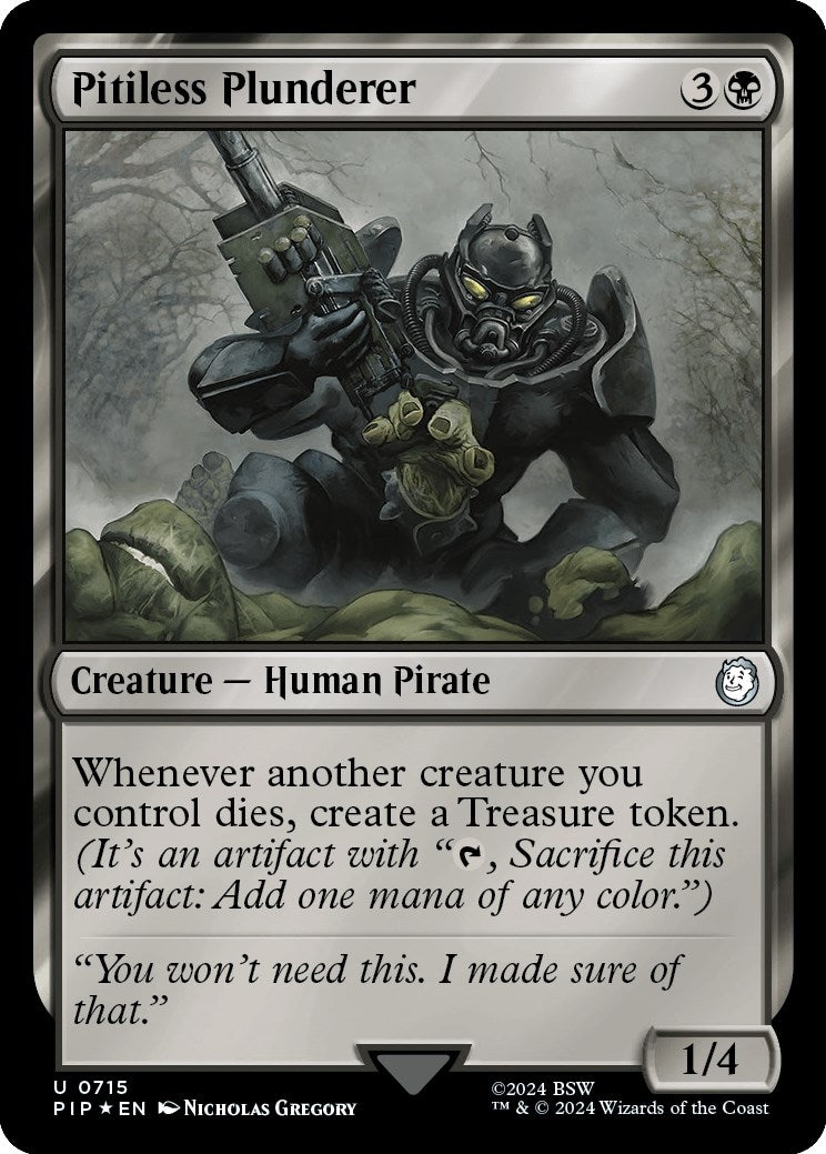 Image for Pitiless Plunderer (Surge Foil) (715) (Universes Beyond: Fallout) - Magic: The Gathering
