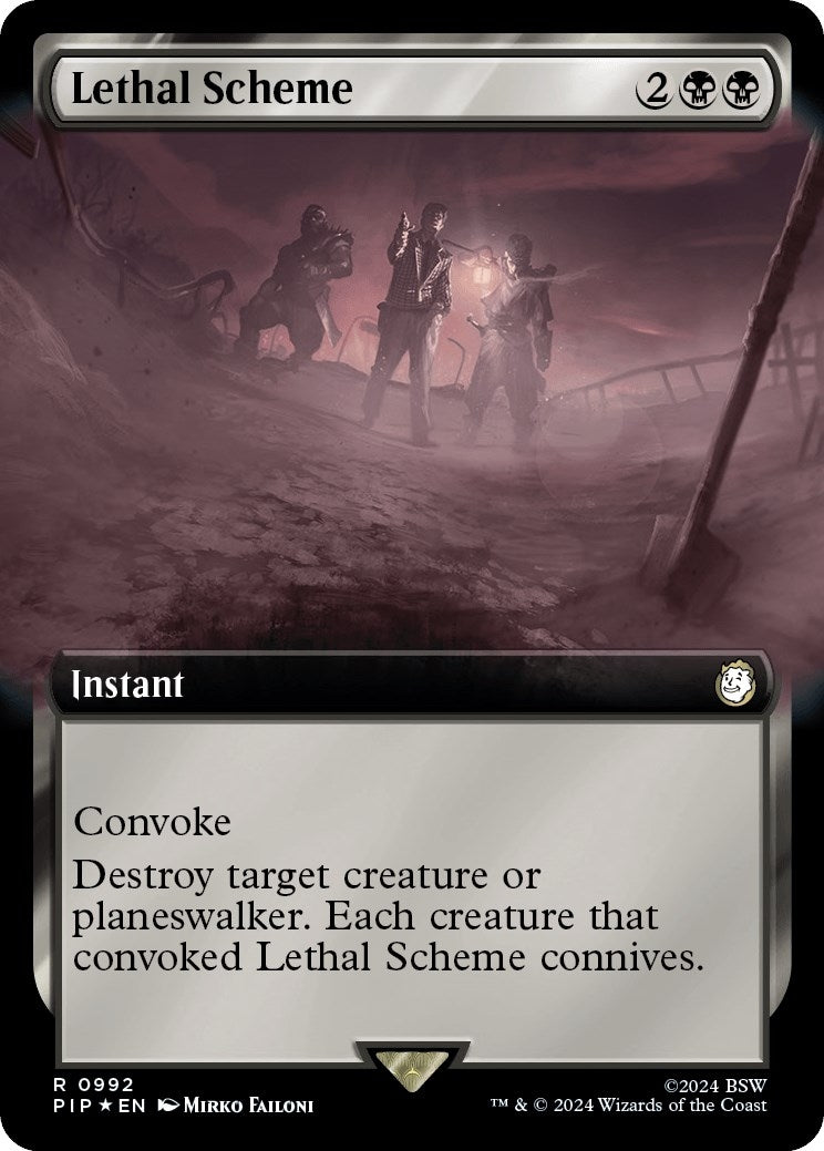 Lethal Scheme (Extended Art) (Surge Foil) (992) (Universes Beyond: Fallout)