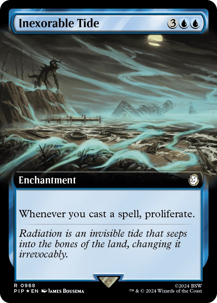 Inexorable Tide (Extended Art) (Surge Foil) (988) (Universes Beyond: Fallout)