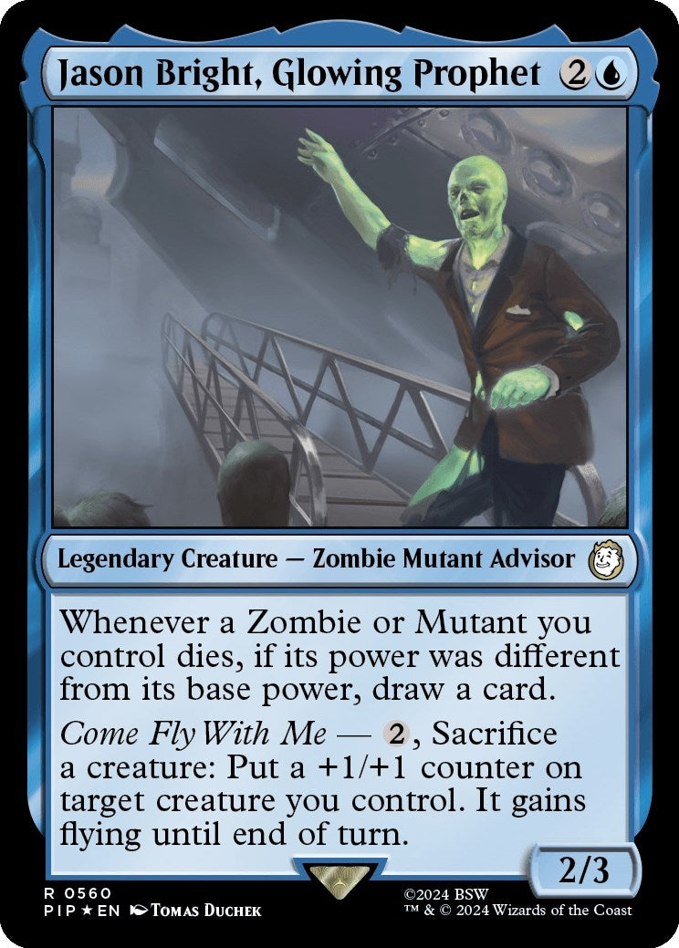 Jason Bright, Glowing Prophet (Surge Foil) (560) (Universes Beyond: Fallout)