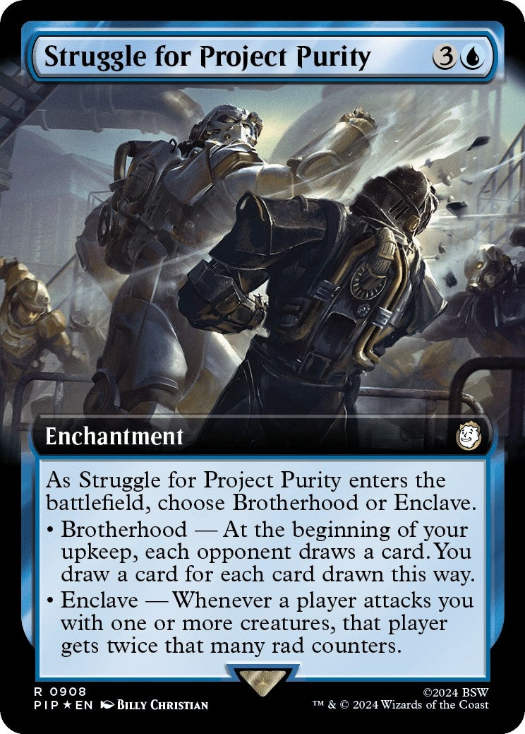 Struggle for Project Purity (Extended Art) (Surge Foil) (908) (Universes Beyond: Fallout)