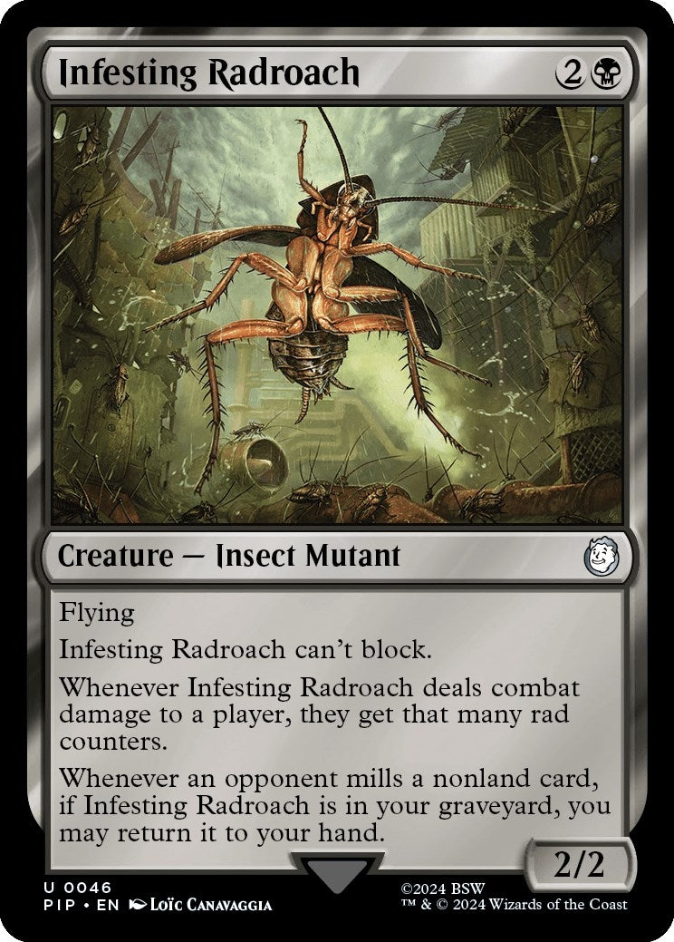 Image for Infesting Radroach (46) (Universes Beyond: Fallout) - Magic: The Gathering