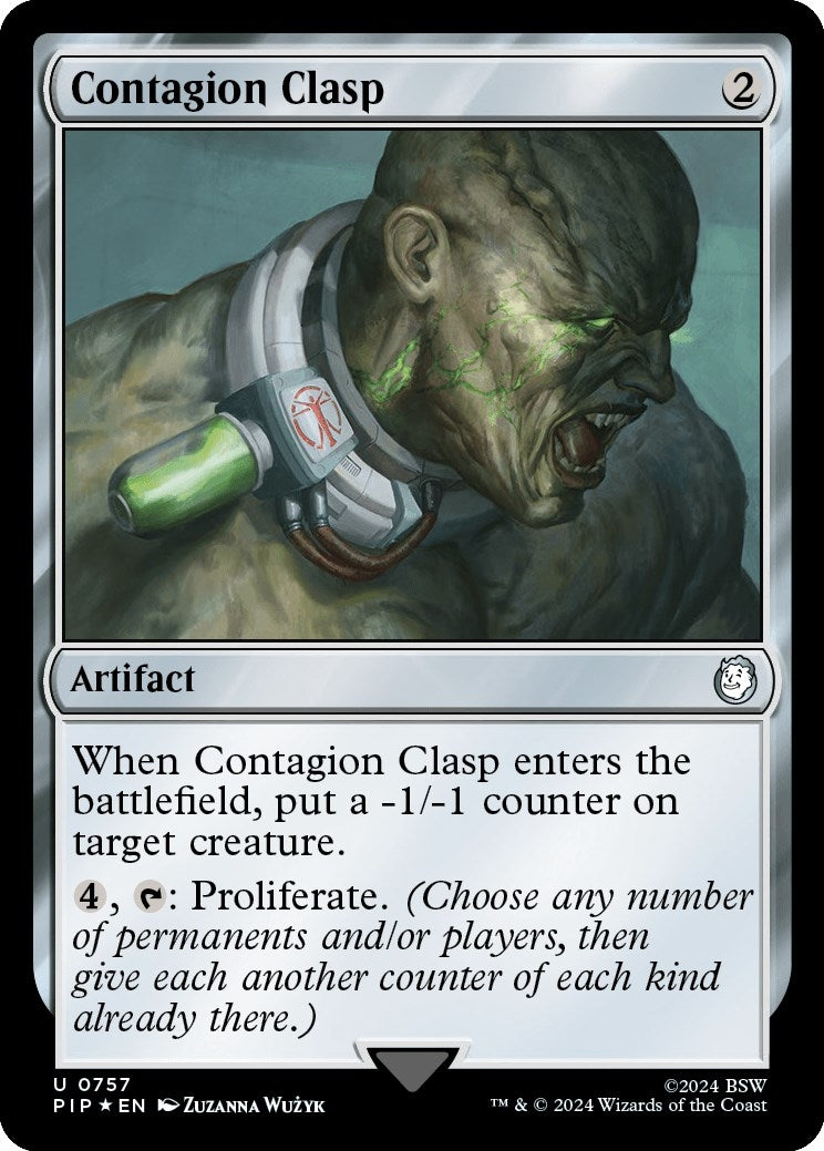 Contagion Clasp (Surge Foil) (757) (Universes Beyond: Fallout)