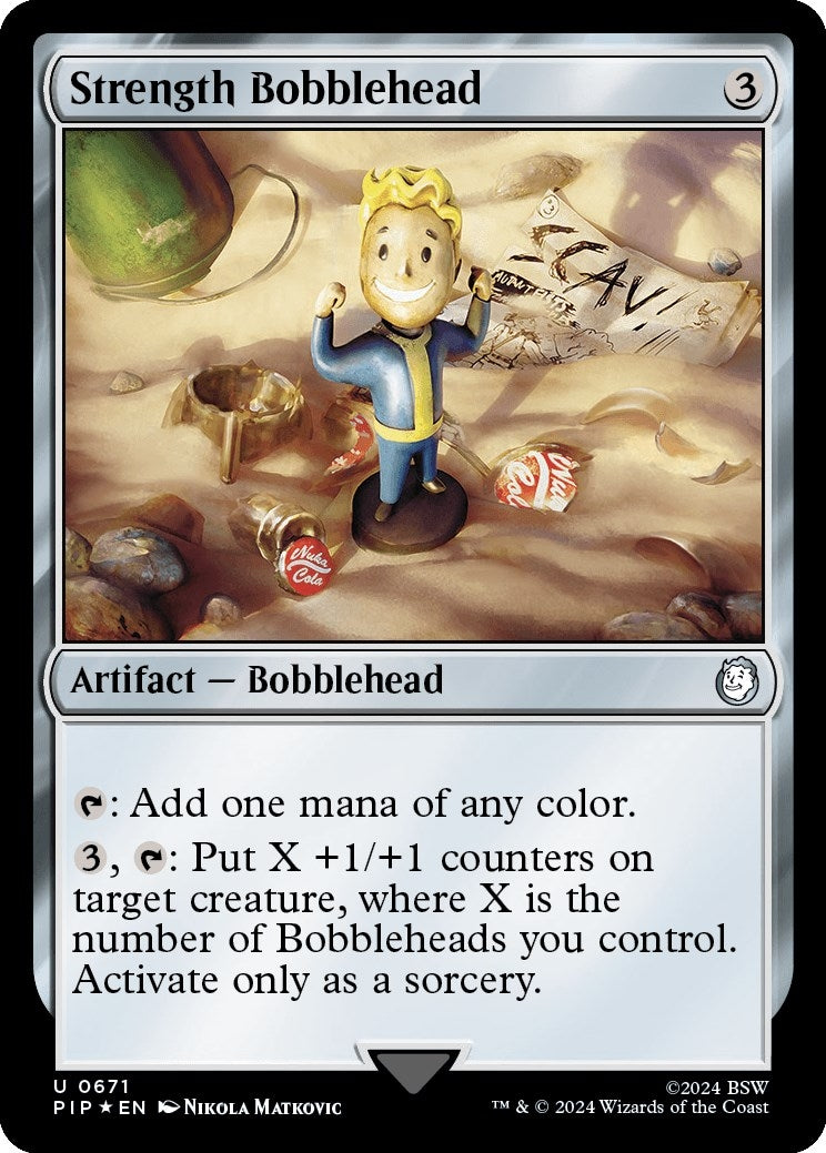 Strength Bobblehead (Surge Foil) (671) (Universes Beyond: Fallout)