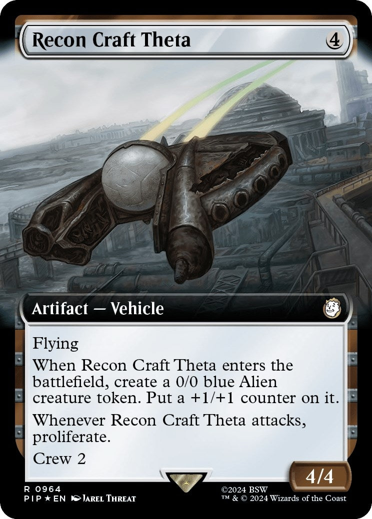 Recon Craft Theta (Extended Art) (Surge Foil) (964) (Universes Beyond: Fallout)