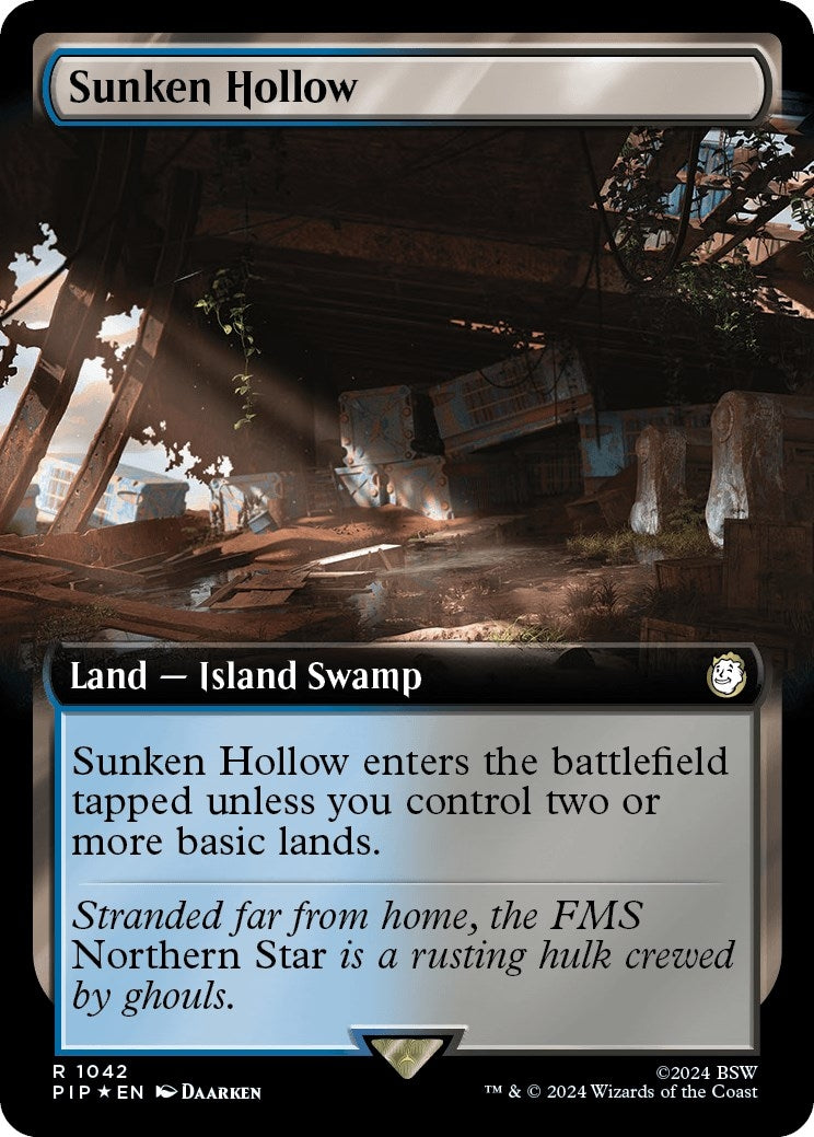 Sunken Hollow (Extended Art) (Surge Foil) (1042) (Universes Beyond: Fallout)