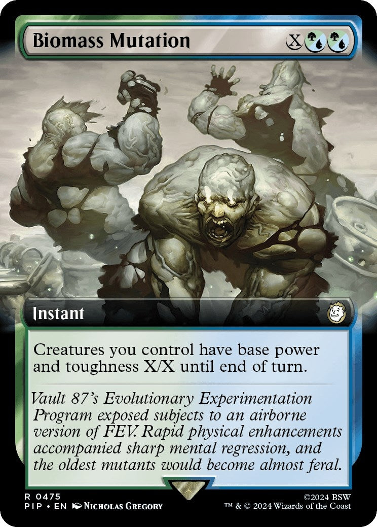 Biomass Mutation (Extended Art) (475) (Universes Beyond: Fallout)