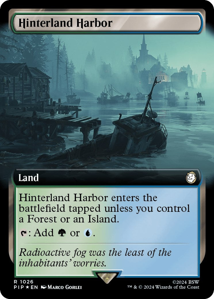 Hinterland Harbor (Extended Art) (Surge Foil) (1026) (Universes Beyond: Fallout)