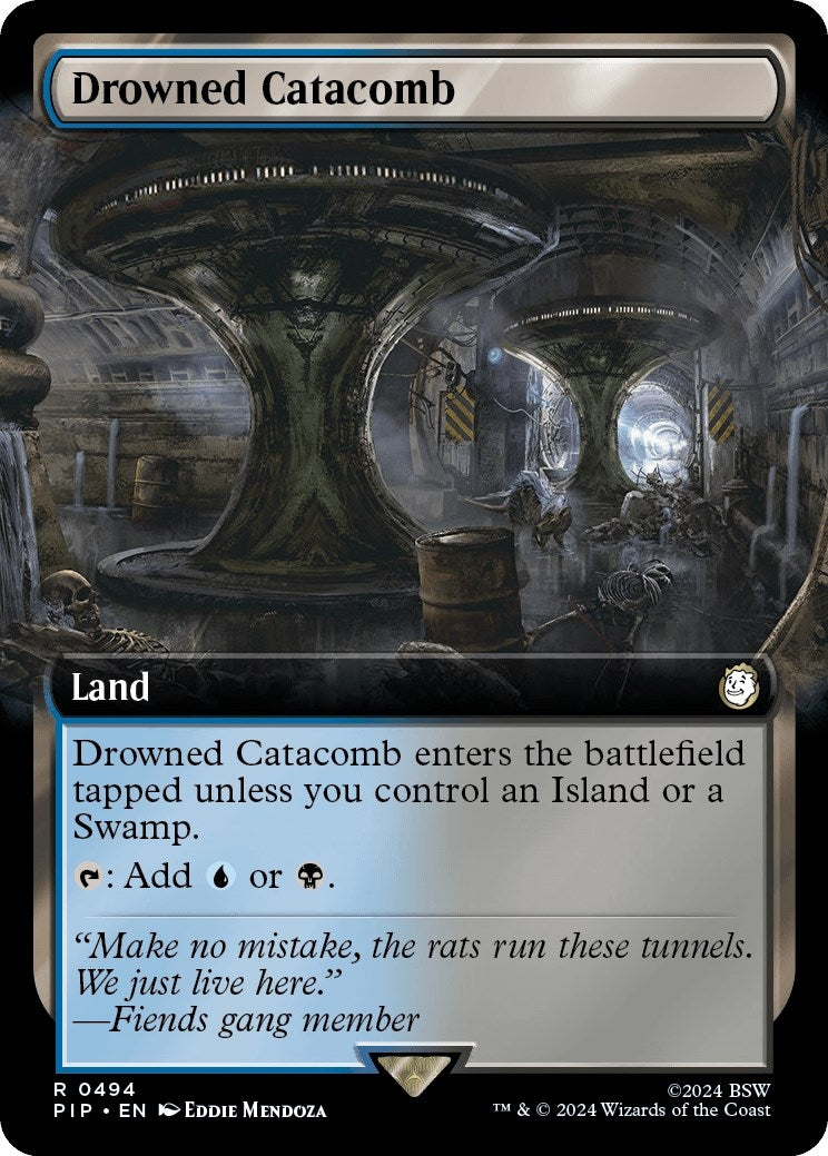 Drowned Catacomb (Extended Art) (494) (Universes Beyond: Fallout)