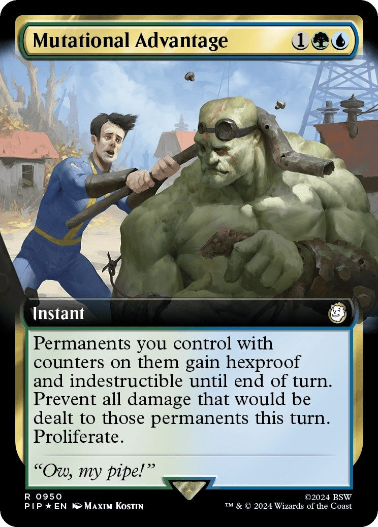 Image for Mutational Advantage (Extended Art) (Surge Foil) (950) (Universes Beyond: Fallout) - Magic: The Gathering