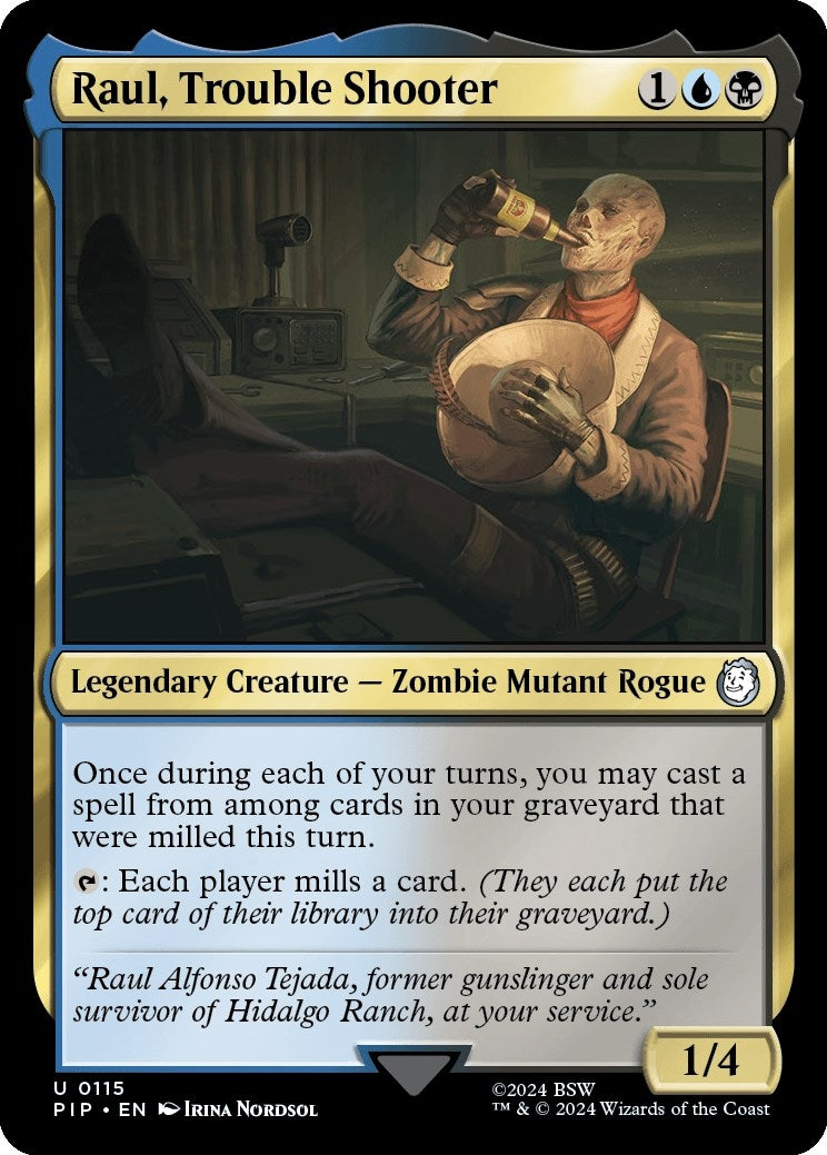 Image for Raul, Trouble Shooter (115) (Universes Beyond: Fallout) - Magic: The Gathering