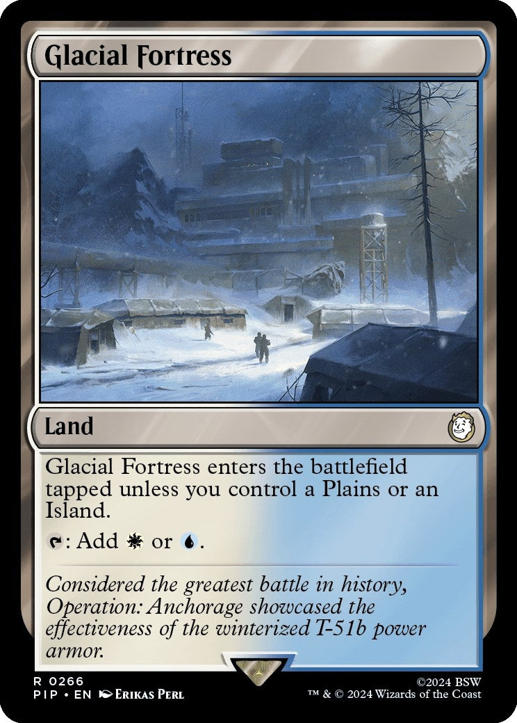 Image for Glacial Fortress (266) (Universes Beyond: Fallout) - Magic: The Gathering